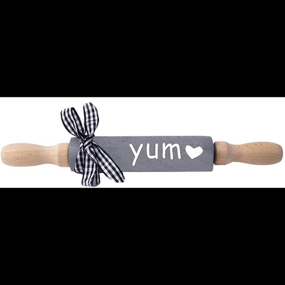 Other - 🙏Blessed mini rolling pin, farmhouse tray decorations.🐄 handmade, hand painted